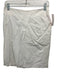 Gunex Size 4 White Cotton Blend Pleated Detail Back Zip Above knee Skirt White / 4