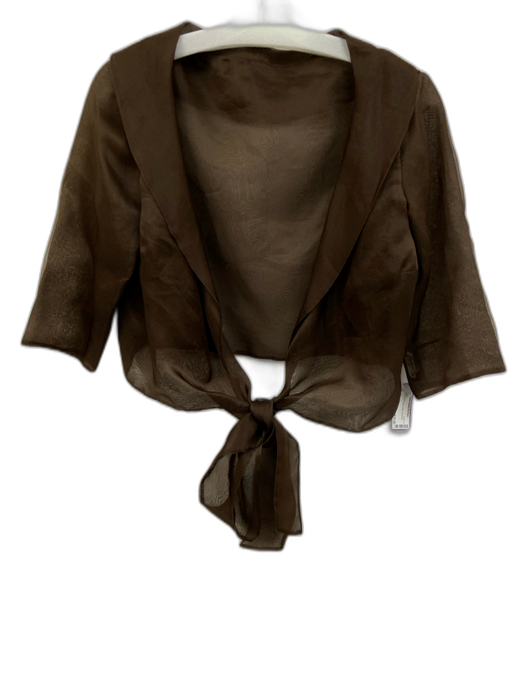Watters & Watters Brown Short Sleeve Wrap Shawl Brown / 10