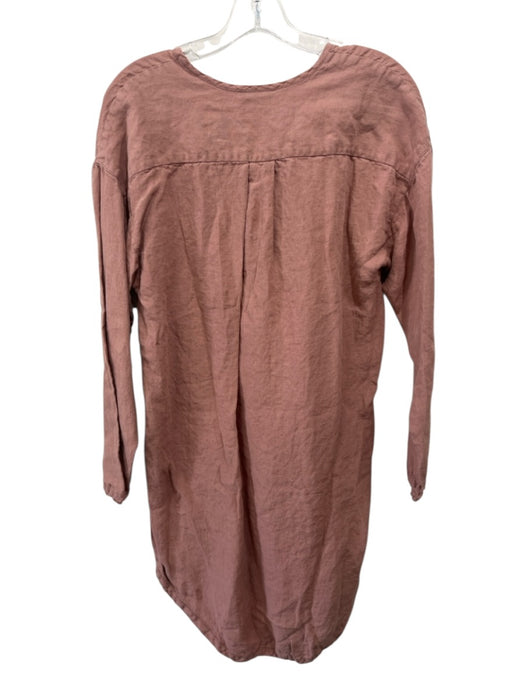 Parachute Size Medium Dusty Red Linen Long Sleeve Tunic Long Sleeve Dress Dusty Red / Medium