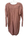 Parachute Size Medium Dusty Red Linen Long Sleeve Tunic Long Sleeve Dress Dusty Red / Medium
