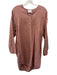 Parachute Size Medium Dusty Red Linen Long Sleeve Tunic Long Sleeve Dress Dusty Red / Medium