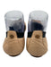 Tory Burch Shoe Size 7 Beige & Black Leather Cap Toe Elastane Ballet Flats Beige & Black / 7