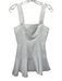 Amanda Uprichard Size XS White Polyester Sleeveless Gingham Paneled Dress White / XS