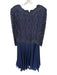 Brilliante Size XL Navy Polyester & Rayon Beads Long Sleeve Scoop Neck Gown Navy / XL