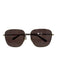 Gucci Gold Metal Frame Oversized Square Sunglasses Gold
