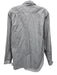Burberry Size 14 Light Gray & White Cotton Checked Long Sleeve Button Down Top Light Gray & White / 14