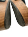 Saint Laurent Shoe Size 40.5 Blue & Brown Denim Wooden Sole Studded Sandals Blue & Brown / 40.5