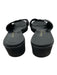 Salvatore Ferragamo Shoe Size 41 Black Leather & Textile Foam Sole Woven Sandals Black / 41