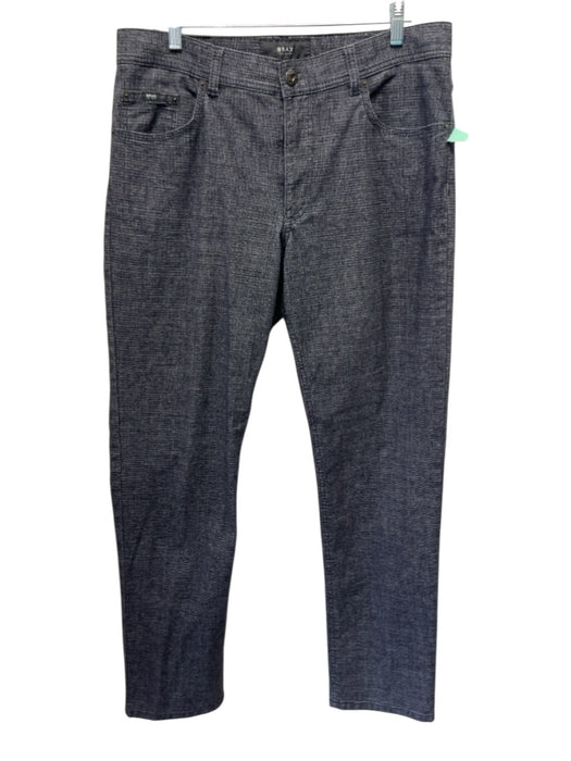 Brax Size 34 Gray Cotton Blend Micro Khaki Men's Pants Gray / 34