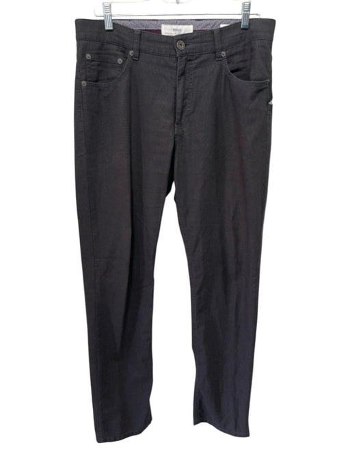 Brax Size 33 Dark Gray Cotton Solid Micro Khakis Men's Pants Dark Gray / 33