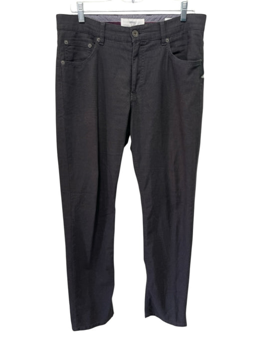 Brax Size 33 Dark Gray Cotton Solid Micro Khakis Men's Pants Dark Gray / 33