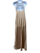 Show Me Your Mumu Size XS Beige Polyester Satin Spaghetti Strap Cowl neck Dress Beige / XS