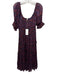 Cleobella Size Medium Black, Red, Multi Viscose Abstract Pasley Ruffle Dress Black, Red, Multi / Medium