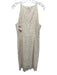 Eliza J Size 14 Cream Cotton Blend Floral Lace Sleeveless Dress Cream / 14