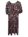 Alexia Admor Size 10 Black, Pink, Multi Polyester Blend Floral Dress Black, Pink, Multi / 10