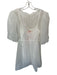 Amanda Uprichard Size M White Polyester Long Balloon Sleeve Back Tie Slip Dress White / M