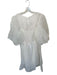 Amanda Uprichard Size M White Polyester Long Balloon Sleeve Back Tie Slip Dress White / M