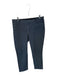 Banana Republic Size 8 Navy & white Cotton Blend Striped Cropped Trouser Pants Navy & white / 8
