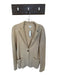 J. Crew Size M Oatmeal Cotton Knit One Button Blazer Jacket Oatmeal / M