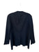 Spanx Size M Navy Rayon Blend Pin Stripe Button Long Blazer Jacket Navy / M