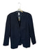 Spanx Size M Navy Rayon Blend Pin Stripe Button Long Blazer Jacket Navy / M