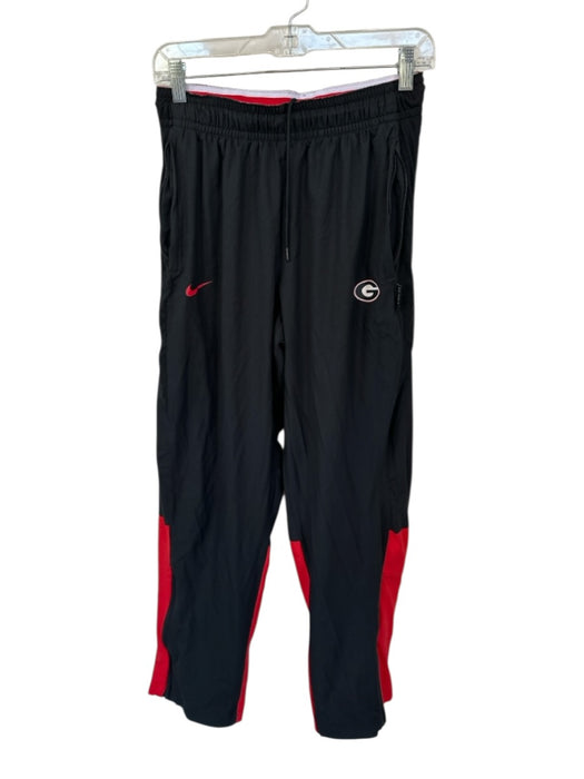 Nike Size L Black & Red Polyester Blend UGA Jogger Athletic Men's Pants Black & Red / L