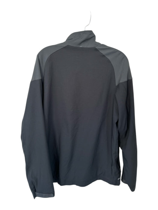 Nike Size L Gray & Red Polyester UGA Full Zip Athletic Men's Jacket Gray & Red / L
