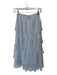 By Anthropologie Size XS Baby Blue Tulle Waist Band Tiered Swiss Dot Maxi Skirt Baby Blue / XS
