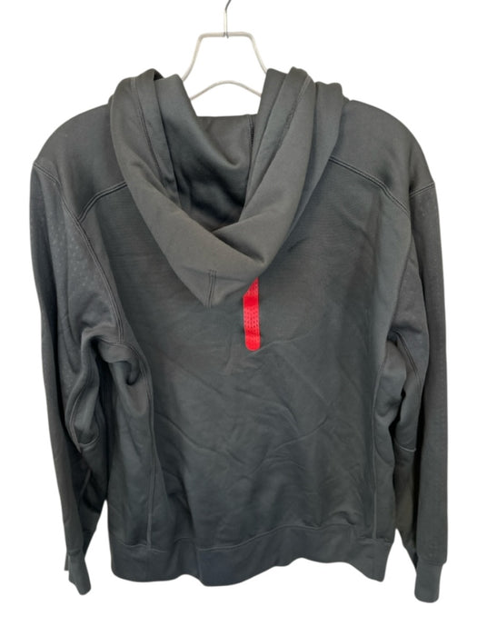 Nike Size L Gray & Red Polyester UGA Hood Full Zip Men's Jacket Gray & Red / L