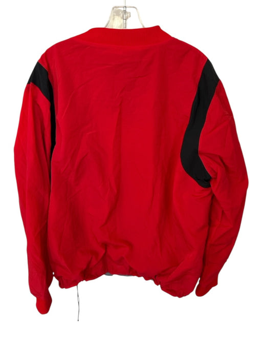 Nike Red & Black Nylon UGA Drawstring Athletic Men's Pullover Red & Black / Est L