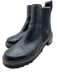 See By Chloe Shoe Size 38.5 Black Leather Round Toe Stacked Heel Chelsea Booties Black / 38.5