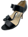 Jimmy Choo Shoe Size 39 Black Leather Pointed Almond Toe Sandals Black / 39