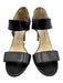 Jimmy Choo Shoe Size 39 Black Leather Two Strap Sandals Black / 39