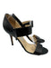 Jimmy Choo Shoe Size 39 Black Leather Two Strap Sandals Black / 39