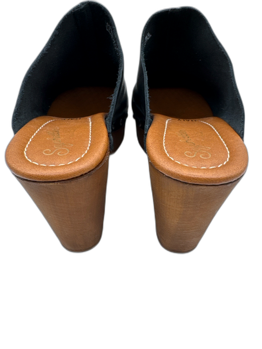 Seychelles Shoe Size 8.5 Black & Brown Leather Upper Studded Platform Clogs Black & Brown / 8.5
