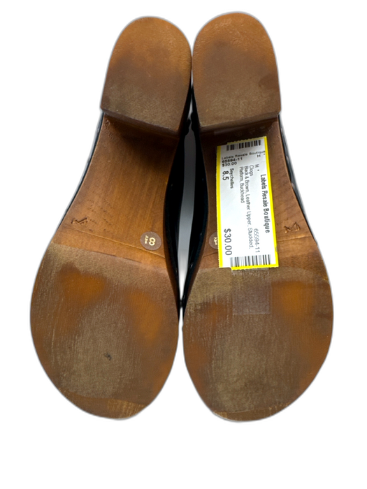 Seychelles Shoe Size 8.5 Black & Brown Leather Upper Studded Platform Clogs Black & Brown / 8.5