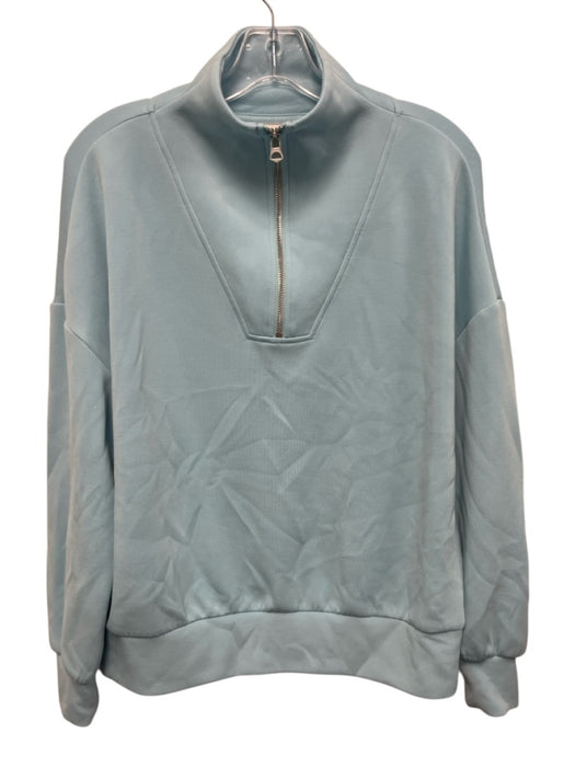 Varley Size XS Blue Viscose Blend Long Sleeve 1/4 Zip high neck Jacket Blue / XS