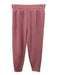 Varley Size XS / S Mauve Pink Viscose Blend Mock Neck Long Sleeve Pant Set Mauve Pink / XS / S