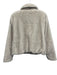 Z Supply Size S Cream & Gray Polyester Faux Fur Collar Zip Jacket Cream & Gray / S