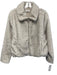 Z Supply Size S Cream & Gray Polyester Faux Fur Collar Zip Jacket Cream & Gray / S