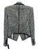 Veronica Beard Size 2 black, white, blue, green Cotton Blend Tweed Blazer Jacket black, white, blue, green / 2