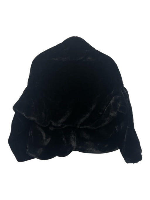 Blank NYC Size XS Black Polyester Faux Fur Shawl Collar Cropped Jacket Black / XS