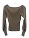 Reformation Size XS Taupe Brown Cashmere Ribbed Knit Scoop Neck Sweater Taupe Brown / XS
