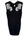 Stella McCartney Size 46 Black & White Rayon Blend Sleeveless Lace Detail Dress Black & White / 46