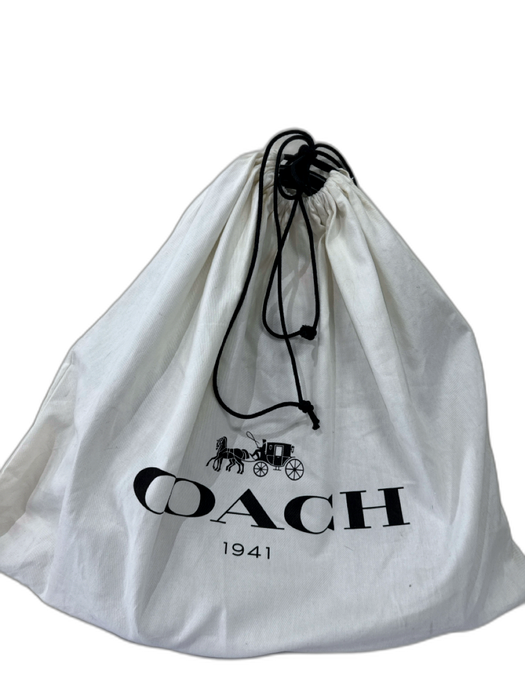 Coach Black, Brown, Beige Leather Monogram Turn Lock Closure 2 Handles Bag Black, Brown, Beige / M