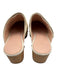 J Crew Shoe Size 9 White & Brown Cow Hair Rivets Wood Sole Sling back Clogs White & Brown / 9