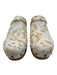 J Crew Shoe Size 9 White & Brown Cow Hair Rivets Wood Sole Sling back Clogs White & Brown / 9