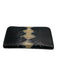 Kate Spade Black & Beige Leather Snake Embossed Zip Close Continental Wallets Black & Beige