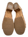 Bed Stu Shoe Size 9 Tan Brown Leather Upper Ankle Buckle Peep Toe Platform Clogs Tan Brown / 9