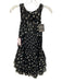 Free People Size S Black, White, Brown Polyester Dots Sleeveless pleats Dress Black, White, Brown / S